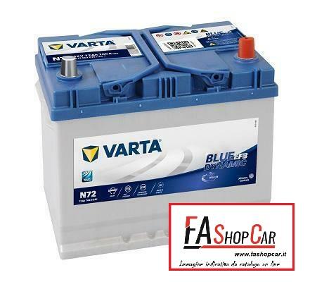 Batteria Auto VARTA Blue Dynamic EFB - N72 -  12V 72Ah 760A(en) - - 572501076